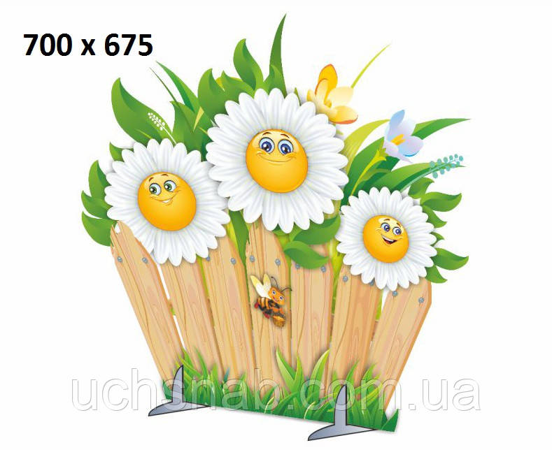 Декорація "Паркан з квітами", фото 1