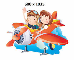 Декорація "Літак із дітками"