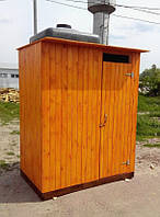 Душ дерев'яний літній (з передбанником) з імітації бруса закритого типу (в розібраному вигляді)