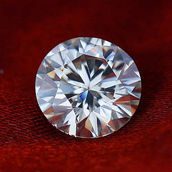 Муассаніт чисто білий 1.50 ct 7.5 mm. D\E