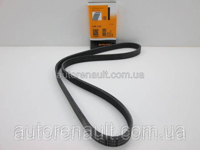 Поликлиновый (ручейковый) ремень на Рено Трафик 01-> 1.9dCi (без конд.) — ContiTech (Германия) 5PK1125, фото 1