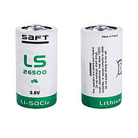 LS26500 (Li-SOCl2, 3.6В/7.7Ач, размер C(Ø26x50.9мм)) SAFT