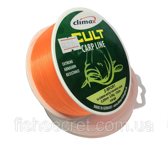 Купить Леска рыболовная Climax Cult Carp orange 0.30, цена 832 ₴ — Prom ...