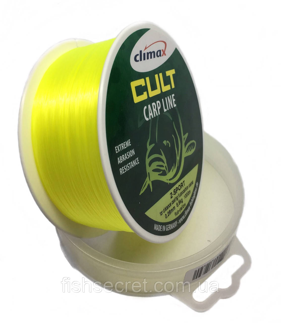 Рибальська волосінь Climax Cult Carp fluo-yellow 0.28