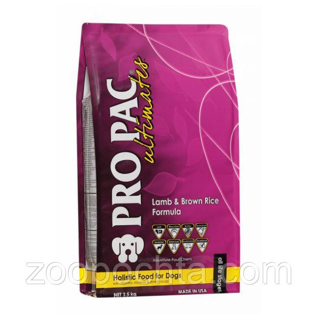 Сухий корм для собак Pro Pac ягня та коричневий рис 12КГ