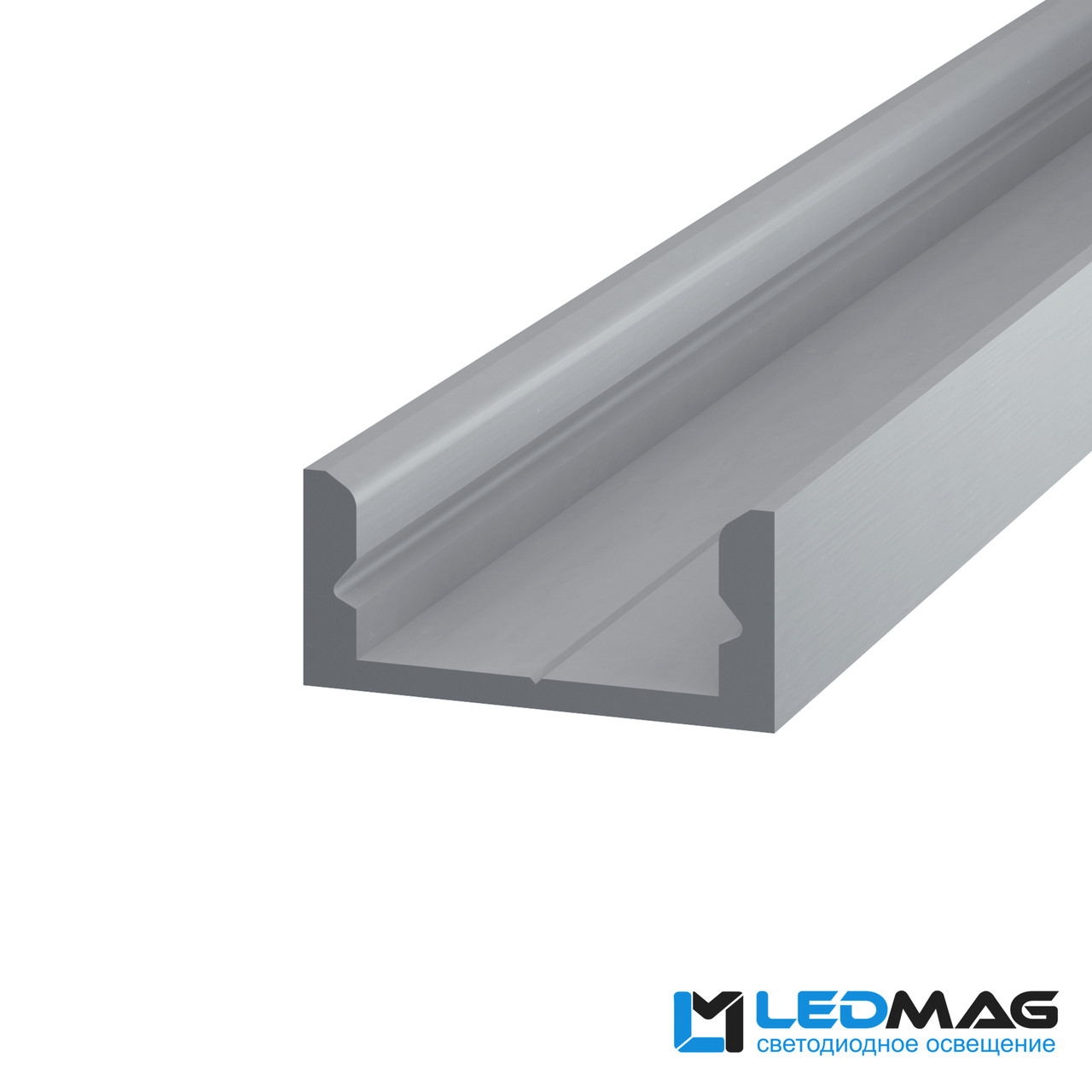 Светодиодный профиль для LED ленты накладной LP-7 алюминиевый 16 х 7 мм ...