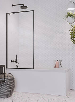 Шторка для ванни Idea Black Frame PNJ, фото 4