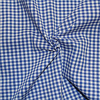 Сорочкова тканина в синьо-білу карту