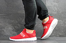 Чоловічі літні кросівки Adidas,червоні,сітка, фото 2