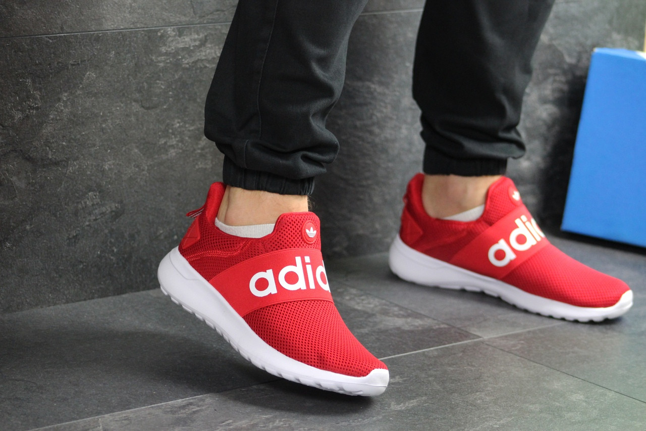 Чоловічі літні кросівки Adidas,червоні,сітка