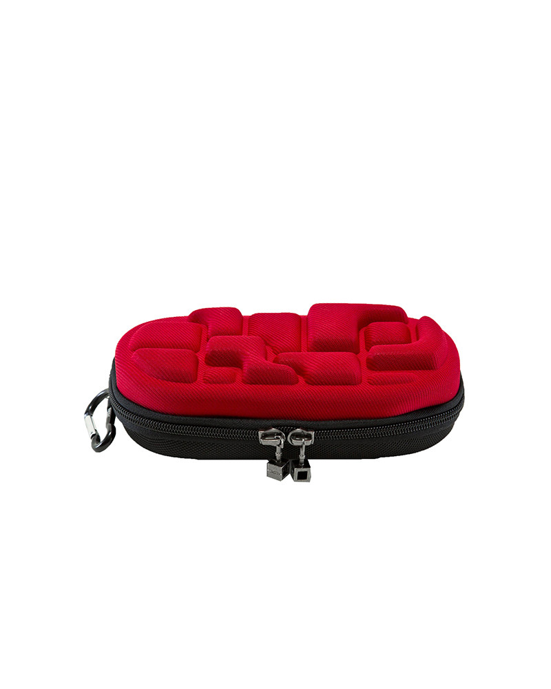 Пенал для школи "LedLox Pencil Case" колір 4-Fire Alarm ТМ MadPax Червоний M/LED/ALARM/PC