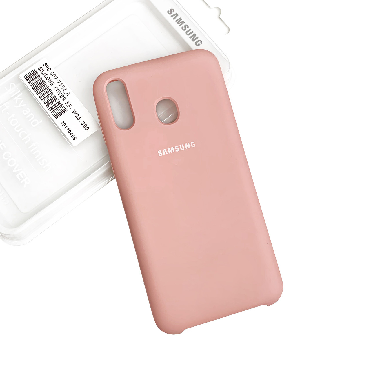 Силіконовий чохол Samsung A20 / A30 / M10s Soft-touch Pink