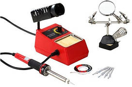 Паяльна станція ZD98 Kit + третя рука ZD-10G + обплетення ZD + 4 жала для паяльника