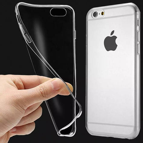 Захисний силіконовий чохол для iPhone 6/ iPhone 6S прозорий 4,7 дюйма, фото 2