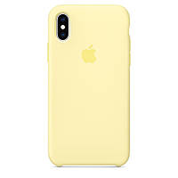 Силіконовий чохол Silicone Case Premium Mellow Yellow для iPhone X / Xs