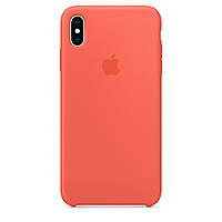 Силіконовий чохол Silicone Case Premium Nectarine для iPhone X / Xs