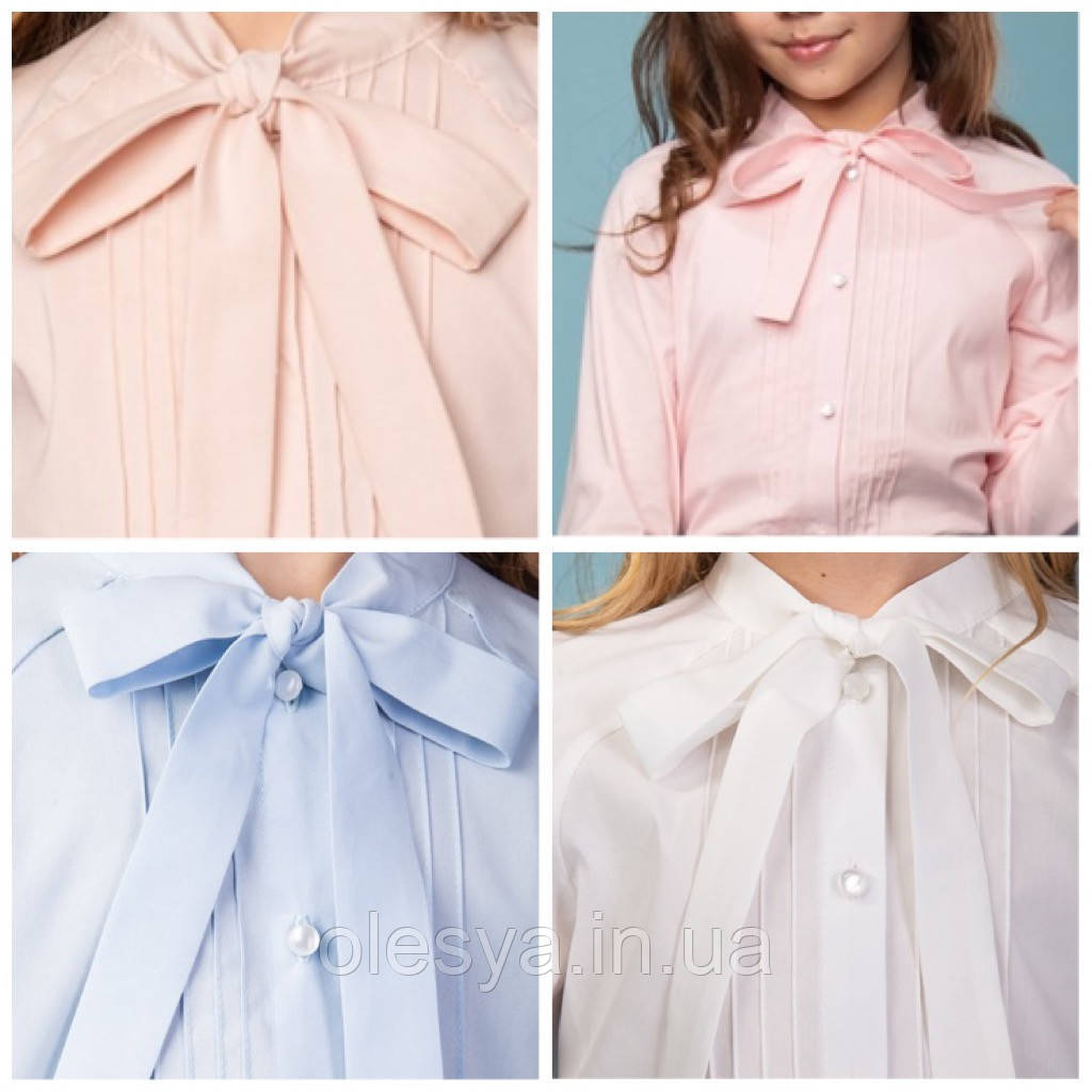 Блуза с завязками для девочек Matilda тм Brilliant Размеры 122, 140, - фото 3 - id-p970753929