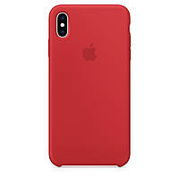 Силіконовий чохол Silicone Case Premium Red для iPhone X / Xs