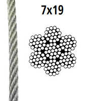 Трос нержавіючий 7X19 ART.-NR. 8382 A4 7 мм 250 м.