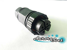 Водонепроникний конектор WPF-0400 M25 4 контакти "мама". Водостійкий роз'єм IP-67. Герметичний роз'єм.