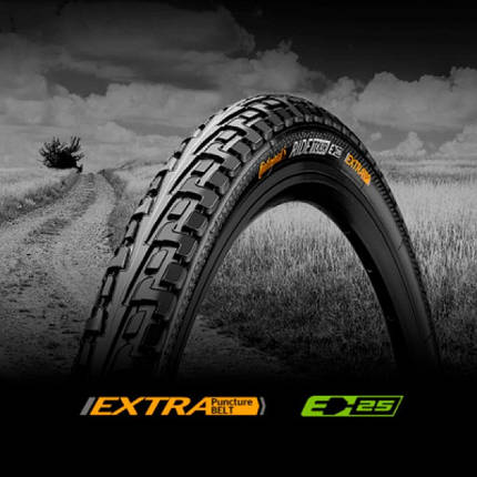 Велосипедна покришка шина Continental RIDE Tour, 24", 600 x 50C, 24 x 1.75, 47-507, Wire, ExtraPuncture Belt, чорно-білий, фото 3