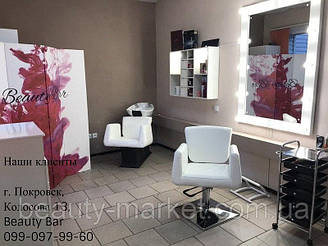 Тележка парикмахерская COIFFEUR, парикмахерское кресло Orlando, мойка парикмахерская Orlando 