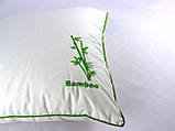 Подушка VIVA "Бамбук" 50х70, бамбукове волокно, мікроволокно, тик білий, вишивка, фото 2