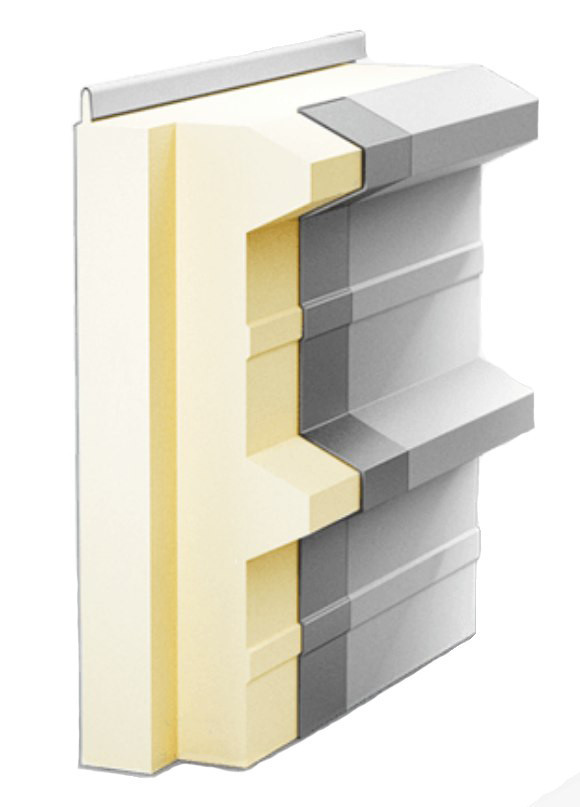 Сэндвич-панель, 60мм, кровельная, с наполнителем из полиизоцианурата (PIR)