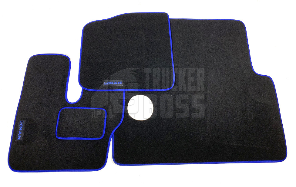 Велюрові килимки MAN F2000 Comandоr Сині, фото 1