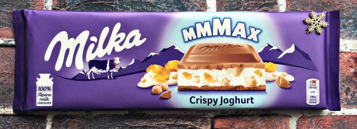 Шоколад Milka mmMAX Crispy Yogurt Пластівці Йогурт Швейцарія 300г