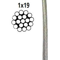 Трос нержавеющий 1X19 ART.-NR. 8378 A4 1,5 мм 250 м.