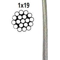 Трос нержавіючий 1X19 ART.-NR. 8378 A4 3мм 250 м.