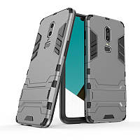 Чохол для OnePlus 6 Hybrid Armored Case темно-сірий