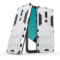 Чохол для OnePlus 6 Hybrid Armored Case світло-сірий