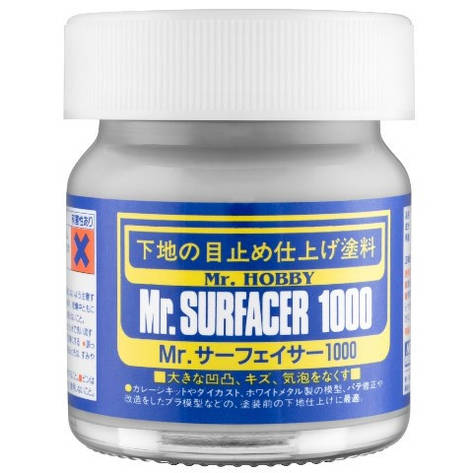 Ґрунтовка сіра вирівнювальна 40 мл. Mr. Surfacer 1000 MR. HOBBY SF284, фото 1
