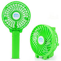 Вентилятор с ручкой мини Handy Mini Fan, вентилятор USB зеленый