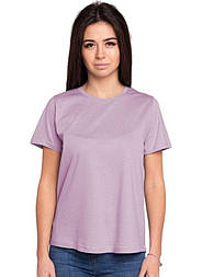 Однотонна футболка без малюнка жіноча трикотажна гладка, перепелиний