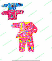 Зимний набор для малышей, детский костюм - комплект для новорожденных махровый