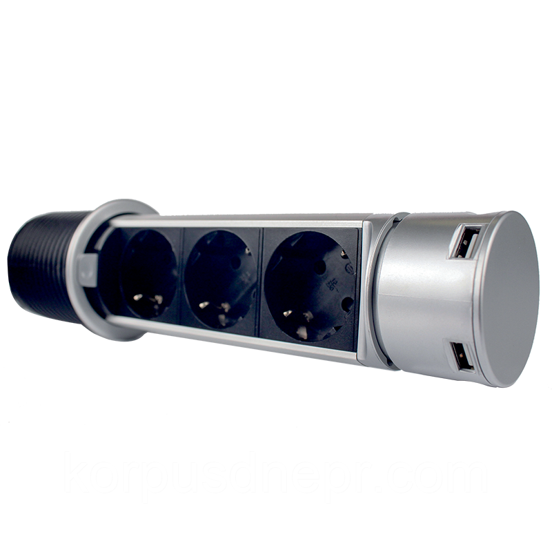 Компактна меблева розетка EH-AR-303