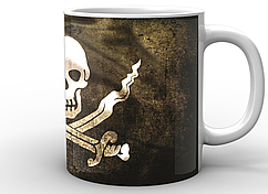 Кухоль GeekLand білий Pirates of the Caribbean Пірати Карибського моря прапор PC.02.011