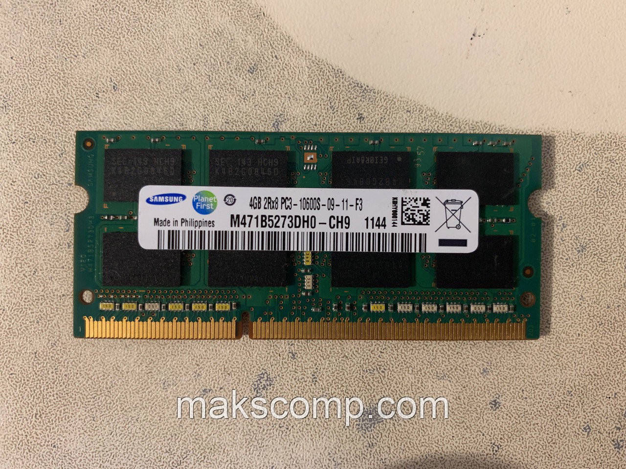 Пам'ять Samsung 4Gb So-DIMM PC3-10600S DDR3-1333 1.5 v (M471B5273DH0-CH9)