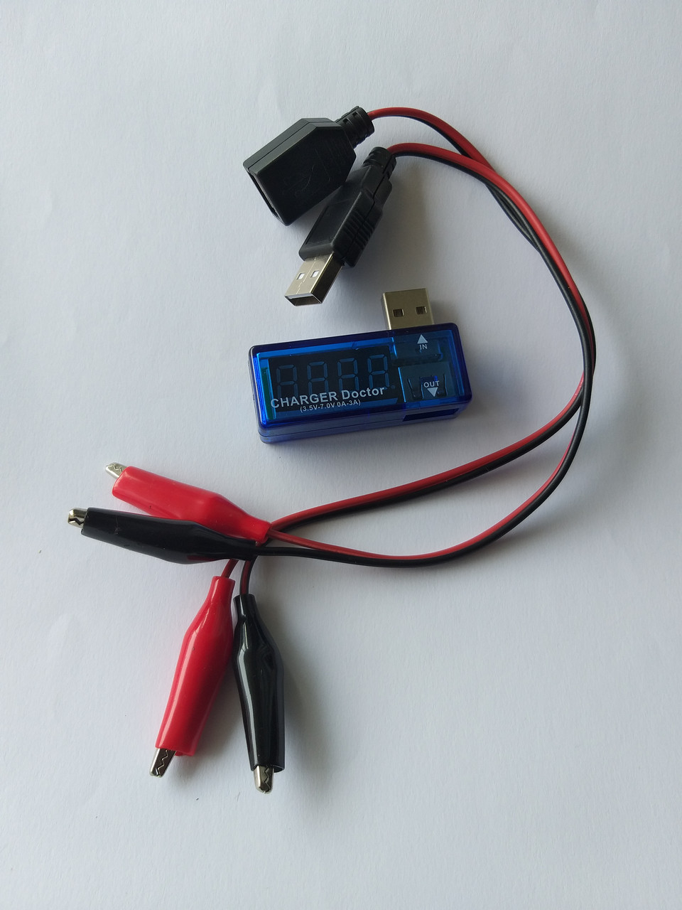 USB тестер вимірювач струму напруги (3-7V) + кабель