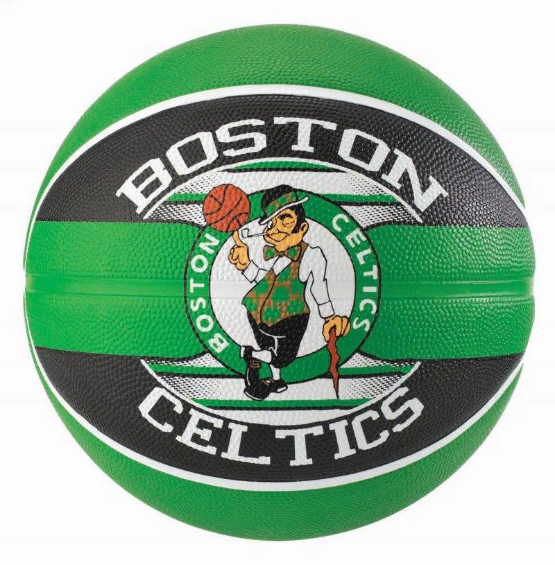 Баскетбольний м'яч для стрітболу Spalding NBA Team Boston Celtics р. 7 (30 01587 01 3417)