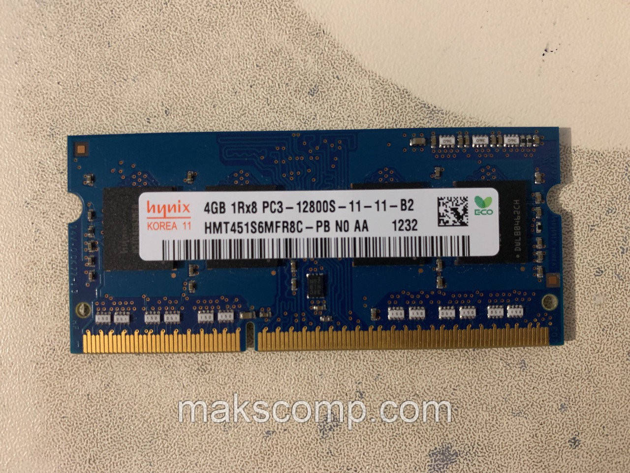 Пам'ять Hynix 4Gb So-DIMM PC3-12800S DDR3-1600 1.5 v (HMT451S6MFR8C-PB) 11-11-B2