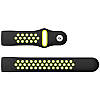 Силіконовий ремінець Primo з перфорацією для фітнес браслета Fitbit Charge 3 / 4 - Black&Green / розмір L, фото 4