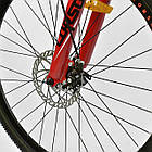 Велосипед Спортивний CORSO ATLANTIS 27.5" дюймів RED алюмінієва рама 19", 24 швидкості, фото 6