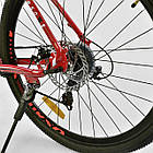 Велосипед Спортивний CORSO ATLANTIS 27.5" дюймів RED алюмінієва рама 19", 24 швидкості, фото 8