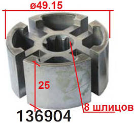 Ротор вакуумної помпи генератора ISUZU Campo Trooper OPEL Kadett Monterey A NISSAN King Cab Pick Up