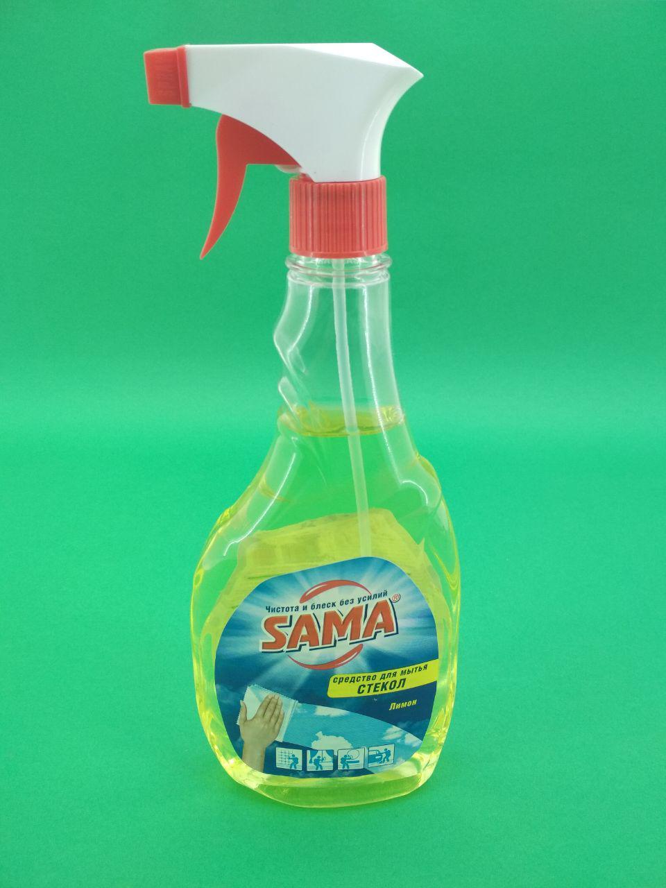 Мийний засіб для скла САМА лимон 500 г (курок) (1 шт.), фото 1