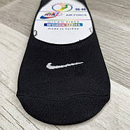 Підслідники жіночі мікрофібра Nike, Туреччина, 36-40 розмір, чорні, 02820, фото 2